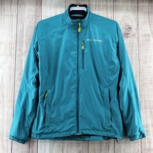 Helly Hansen‎ Womens Crew Midlayer Jacket Sz M Green Black Odin Gear Outdoor Ski